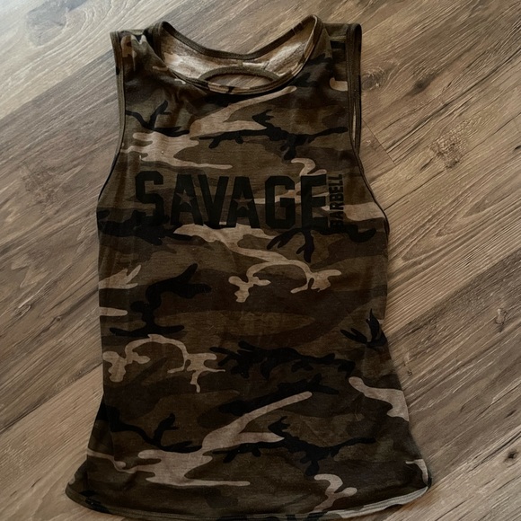 Savage Barbell Tops - Savage Barbell Camouflage Crossback Tank